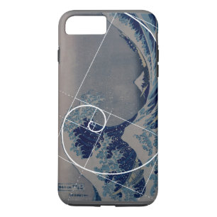 Funda Para iPhone 8 Plus/7 Plus Hokusai resuelve Fibonacci, coeficiente de oro