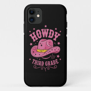 Funda Para iPhone 11 Hola 3er Grado Vaquero Vaquera Regreso a la Escuel