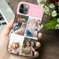 ¡Hola! 4 Bonito rosado personalizado