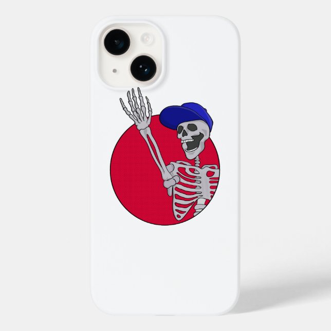 Funda De Case-Mate Para iPhone Hola amigos Guay y Funny Skeleton (Reverso )