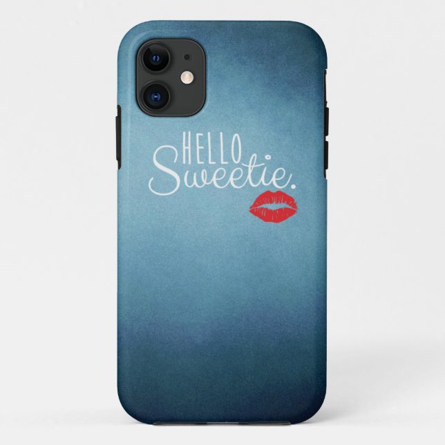 Funda De Case-Mate Para iPhone Hola BESO del Sweetie (Reverso)