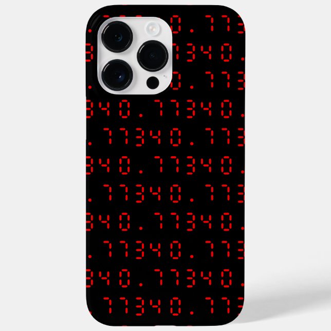 Funda De Case-Mate Para iPhone Hola calculadora LED | 0,7734 (Reverso)
