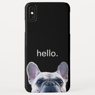 Funda Para iPhone XS Max Hola de moda moderno divertido lindo del bulldog