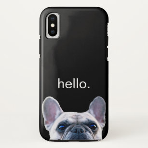 Funda Para iPhone XS Hola de moda moderno divertido lindo del bulldog