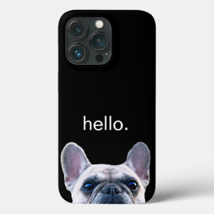 Funda Para iPhone 13 Pro Hola de moda moderno divertido lindo del bulldog