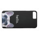 Funda De Case-Mate Para iPhone Hola de moda moderno divertido lindo del bulldog (Reverso (horizontal))