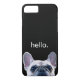 Funda De Case-Mate Para iPhone Hola de moda moderno divertido lindo del bulldog (Reverso)