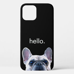 Funda Para iPhone 12 Hola de moda moderno divertido lindo del bulldog
