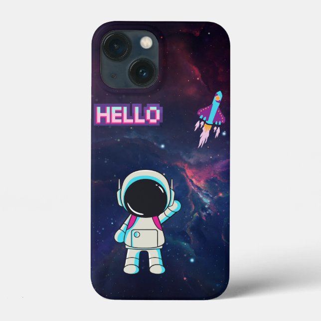 Funda De Case-Mate Para iPhone Hola desde el espacio. (Reverso )