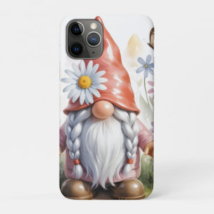 Funda Para iPhone 11 Pro Hola Gnomo del Jardín de Primavera: Gnomo Adorable