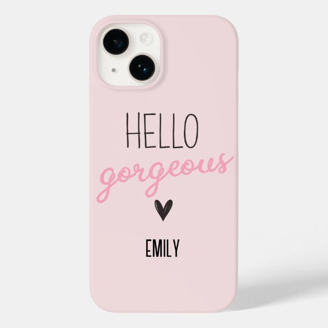 Funda De Case-Mate Para iPhone Hola Gorgeous Cute (Reverso )