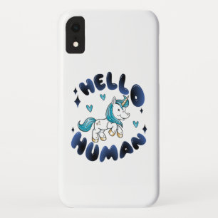 Funda Para iPhone XR Hola humano hermoso unicornio