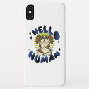 Funda Para iPhone XS Max Hola humano Perro de yoga meditando