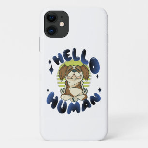 Funda Para iPhone 11 Hola humano Perro de yoga meditando