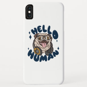 Funda Para iPhone XS Max Hola humano Perro lindo