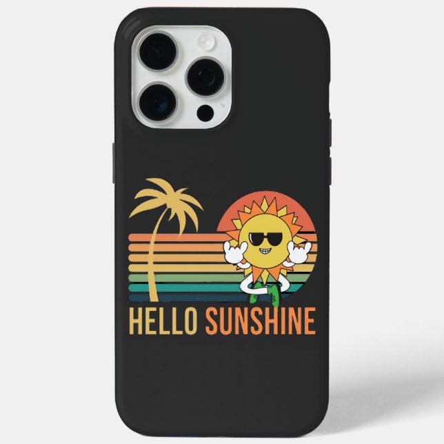 Funda De Case-Mate Para iPhone Hola Sol Cute (Reverso )