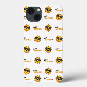 Funda Para iPhone 13 Hola Sol de verano con gafas de sol