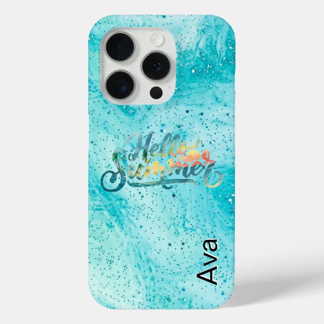 Funda De Case-Mate Para iPhone Hola Verano (Reverso )