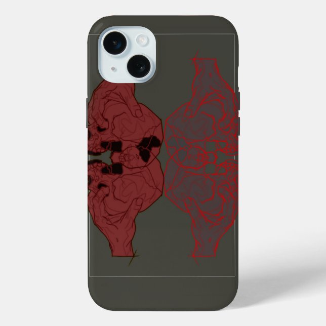 Funda De Case-Mate Para iPhone Holding Skull (Reverso )