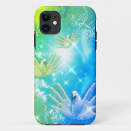 Funda Para iPhone 11 holiES - Flying Hands Pigeons ART