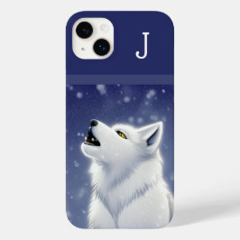 Funda Para iPhone 14 Plus De Case-Mate Holling de Lobo Blanco Monogramado