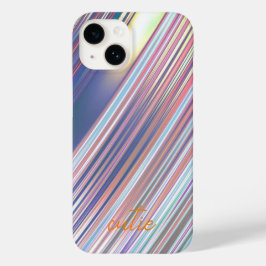 Funda Para iPhone 14 De Case-Mate Holográfico Cute Striped Girly