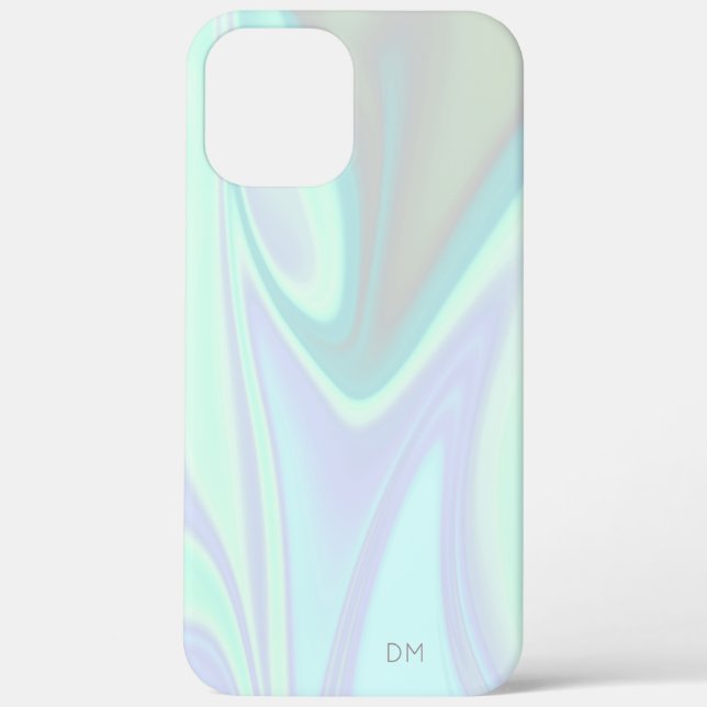 Funda De Case-Mate Para iPhone holográfico elegante y elegante de estilo bonito (Reverso )