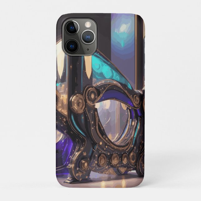 Funda De Case-Mate Para iPhone HoloSpectra Futurista arte de ilusión holográfica (Reverso)