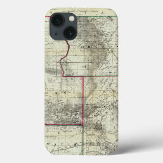 Funda Para iPhone 13 Holt's New Map, Wyoming