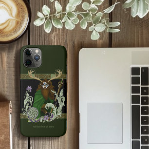 Funda Para iPhone 11 Pro Hombre Celta de Cuerno Verde 
