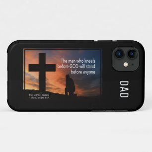 Funda Para iPhone 11 HOMBRE DE LA Oración Cristiana QUE SE ARROJA ANTE