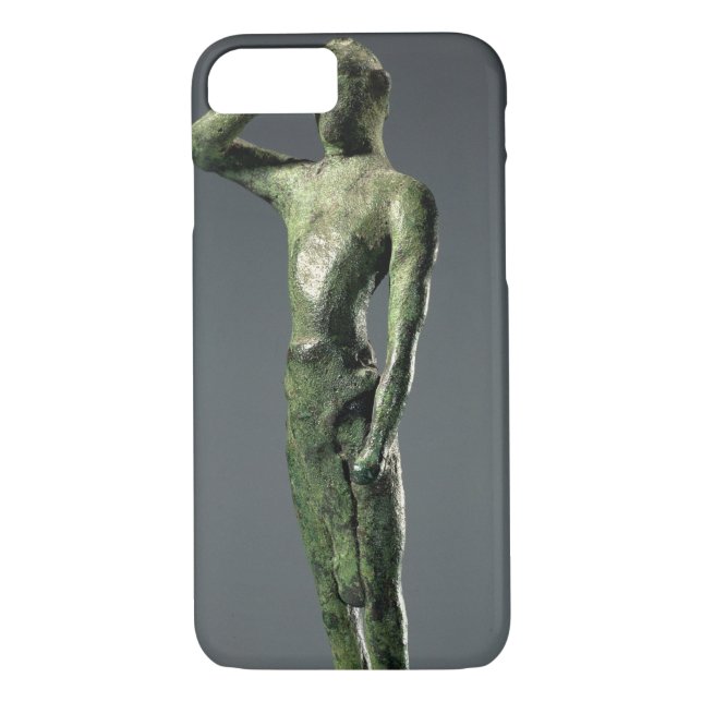 Funda De Case-Mate Para iPhone Hombre en el rezo, escultura de bronce griega (Reverso)