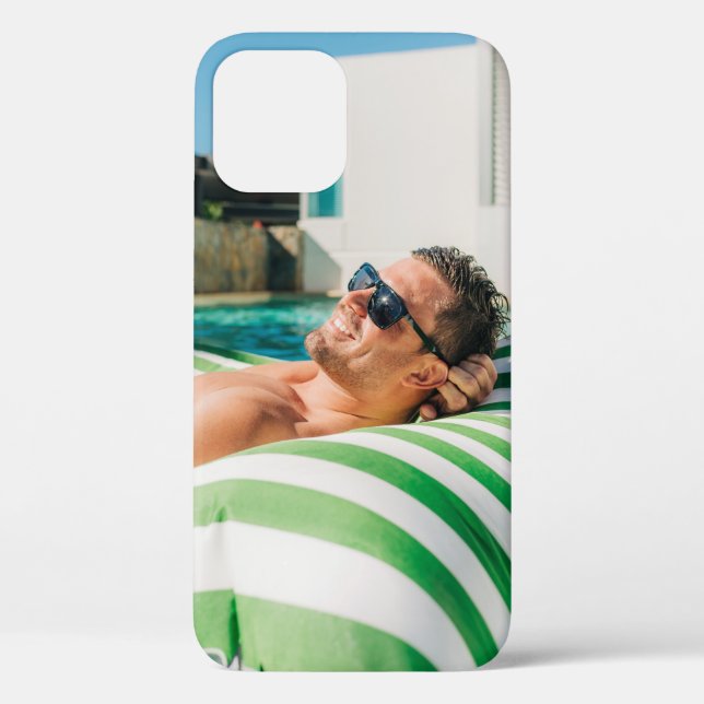 Funda De Case-Mate Para iPhone Hombre usando gafas de sol negras (Reverso )