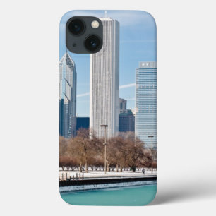 Funda Para iPhone 13 Horizonte de Chicago a través del lago Michigan