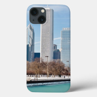 Funda Para iPhone 13 Horizonte de Chicago a través del lago Michigan