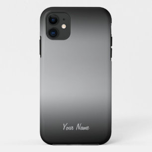 Funda Para iPhone 11 Horizonte de gradiente negro y blanco para iPhone 