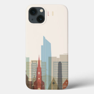 Funda Para iPhone 13 Horizonte de la ciudad de Oslo, Noruega el