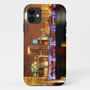 Funda Para iPhone 11 Horizonte de Miami en la noche, la Florida