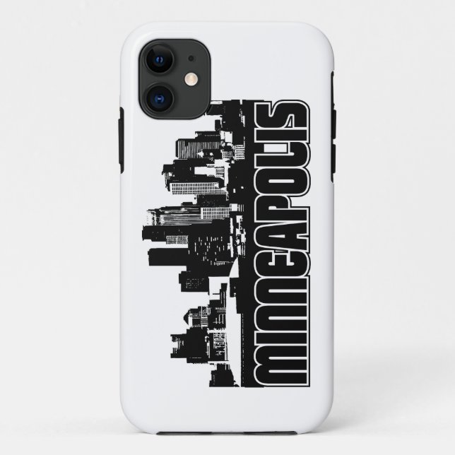Funda De Case-Mate Para iPhone Horizonte de Minneapolis (Reverso)