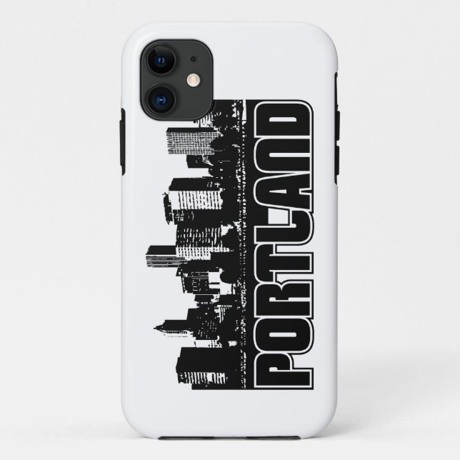 Funda De Case-Mate Para iPhone Horizonte de Portland (Reverso)