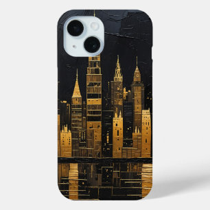 Funda Para iPhone 15 Horizonte dorado de medianoche