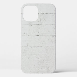 Funda Para iPhone 12 Hormigón de hormigón pintado de blanco