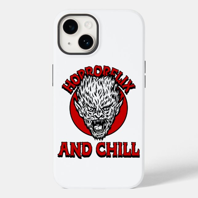 Funda De Case-Mate Para iPhone Horrorflix Y Chill (Reverso )