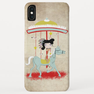 FUNDA PARA iPhone XS MAX HORSE CHICA CARROUSEL