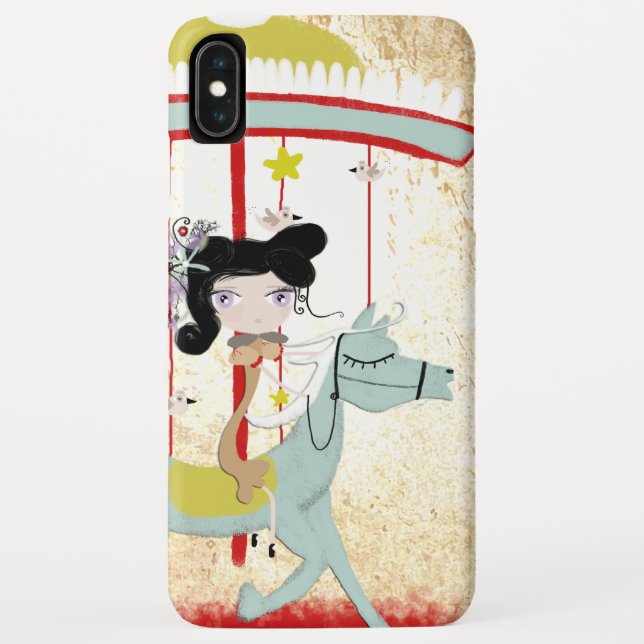 FUNDA DE Case-Mate PARA iPhone HORSE CHICA CARROUSEL (Reverso)
