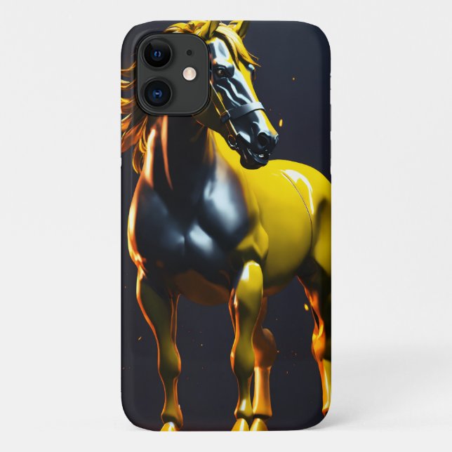 Funda De Case-Mate Para iPhone Horse Logo iPhone 11 Barely There Case (Reverso)