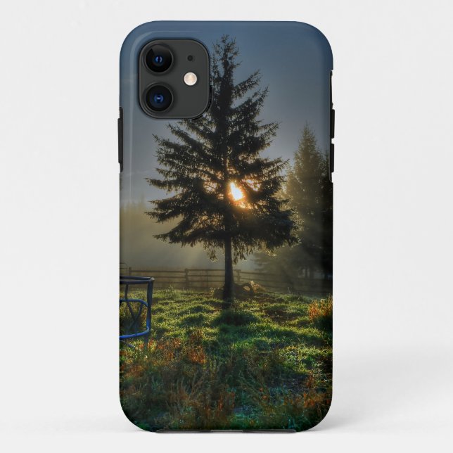 Funda De Case-Mate Para iPhone Horse Ranch Sunrise Nature Foto (Reverso)