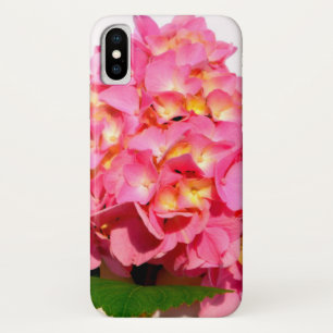Funda Para iPhone X Hortensia rosa flor rosa flor rosa