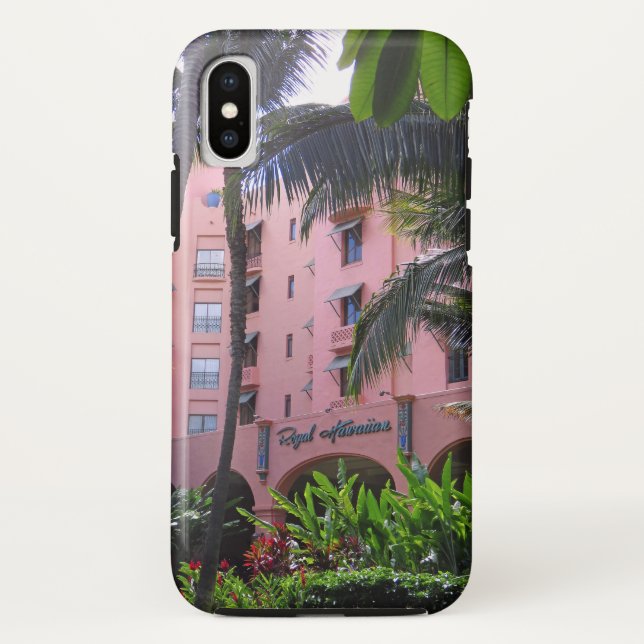 Funda De Case-Mate Para iPhone Hotel hawaiano real (Reverso)