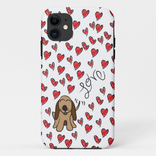 Funda De Case-Mate Para iPhone Hound Dog Love (Reverso)
